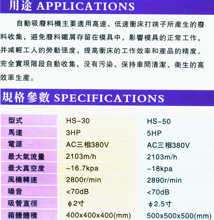 吸廢料機